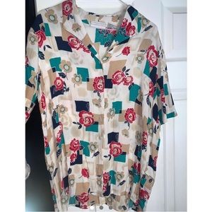 floral button down